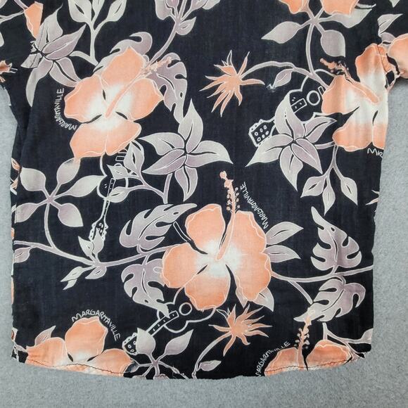 Margaritaville Shirt Mens Size Small Short Sleeve Button Down Floral Hawaiian - Picture 8 of 15